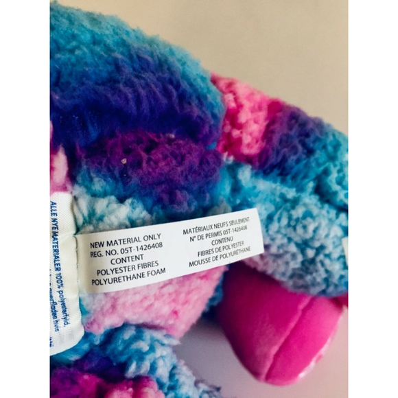 BAB  14” Plush Stuffed Lama Tie-Dyed, Rainbow Alpaca - Picture 6 of 7